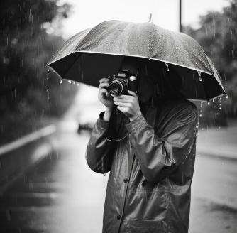 how to do a photoshoot in the rain
